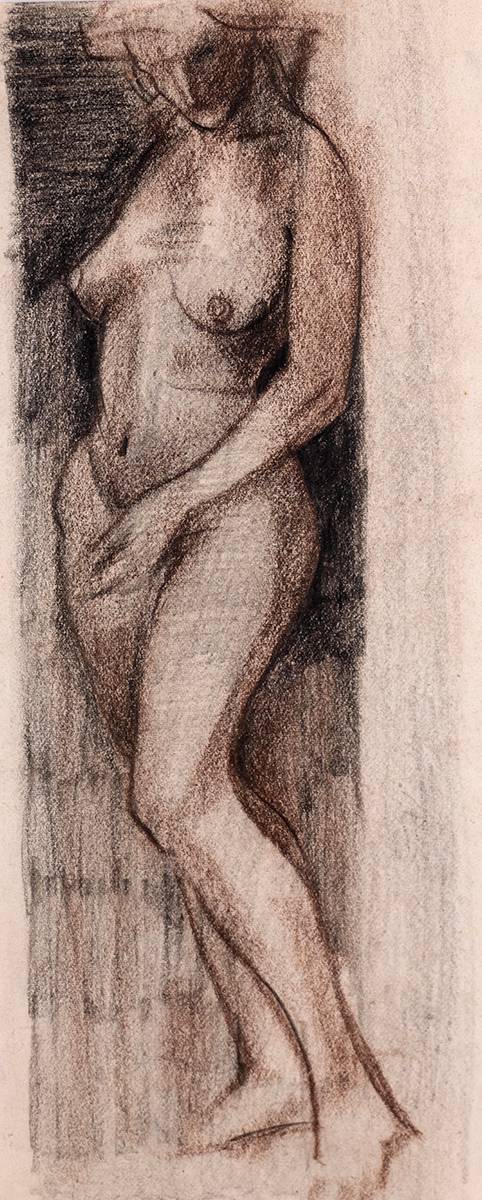 STUDY OF A WOMAN by George Campbell RHA (1917-1979) at Whyte's Auctions