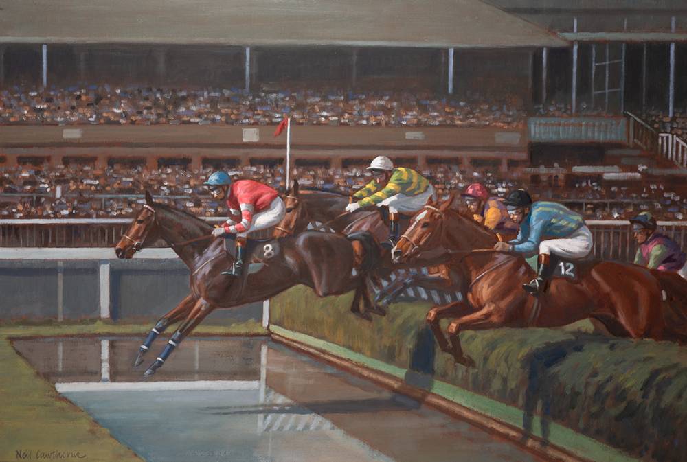 OVER THE WATER, AINTREE by Neil Cawthorne (British, 1936-2022) at Whyte's Auctions