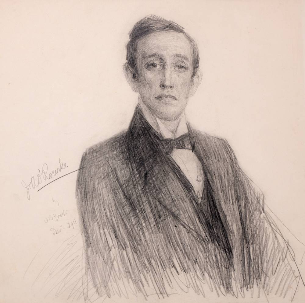 PORTRAIT OF J. A. O'ROURKE, 1911 by John Butler Yeats RHA (1839-1922) at Whyte's Auctions