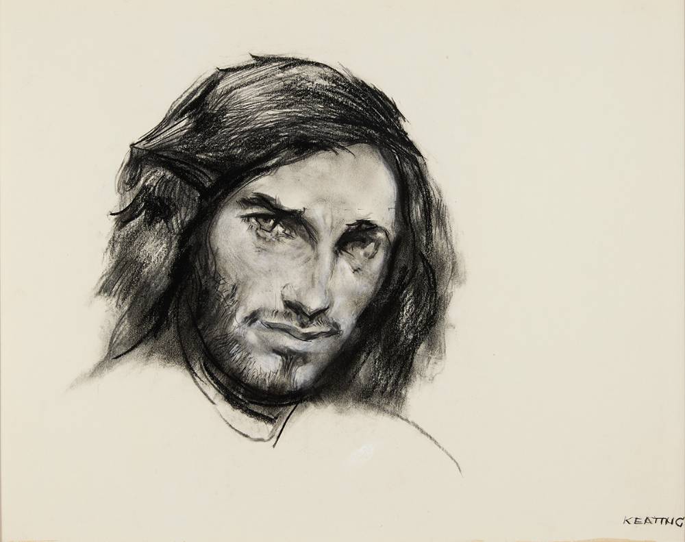 STUDY OF A YOUNG MAN by Sen Keating PPRHA HRA HRSA (1889-1977) at Whyte's Auctions
