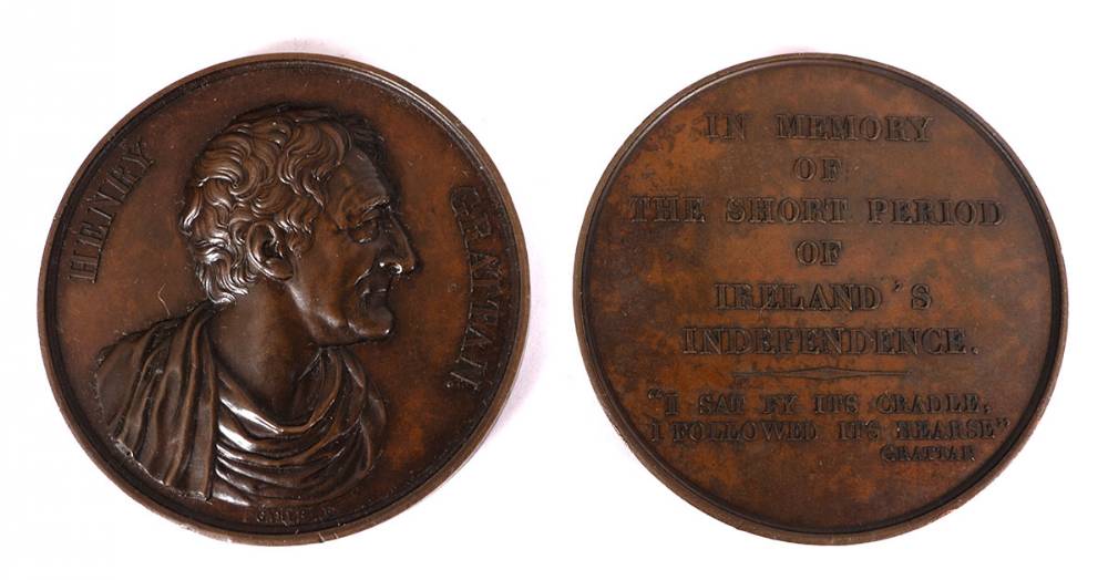 Henry Grattan commemorative medals (2) at Whyte's Auctions