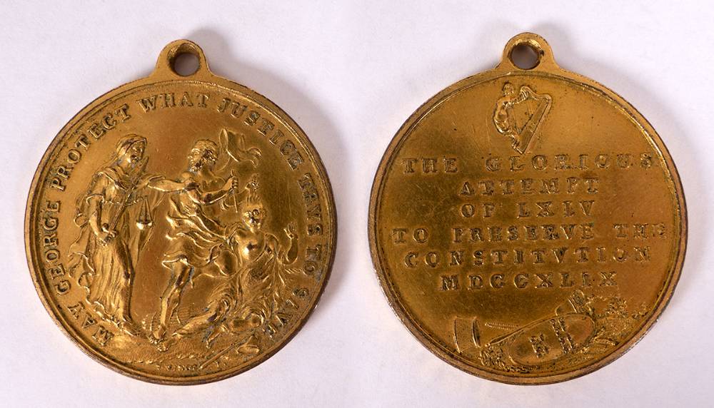 1749 Dr Charles Lucas and The Corporation of Dublin gilt medal. at Whyte's Auctions