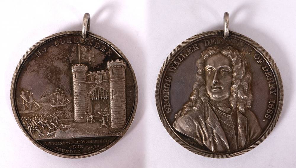 [1688] Apprentice Boys of Derry foundation medals 1814. (2) at Whyte's Auctions