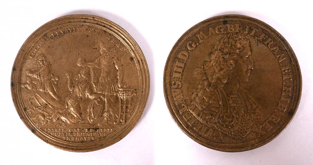 1690-1691 King William III large medals. (3) at Whyte's Auctions