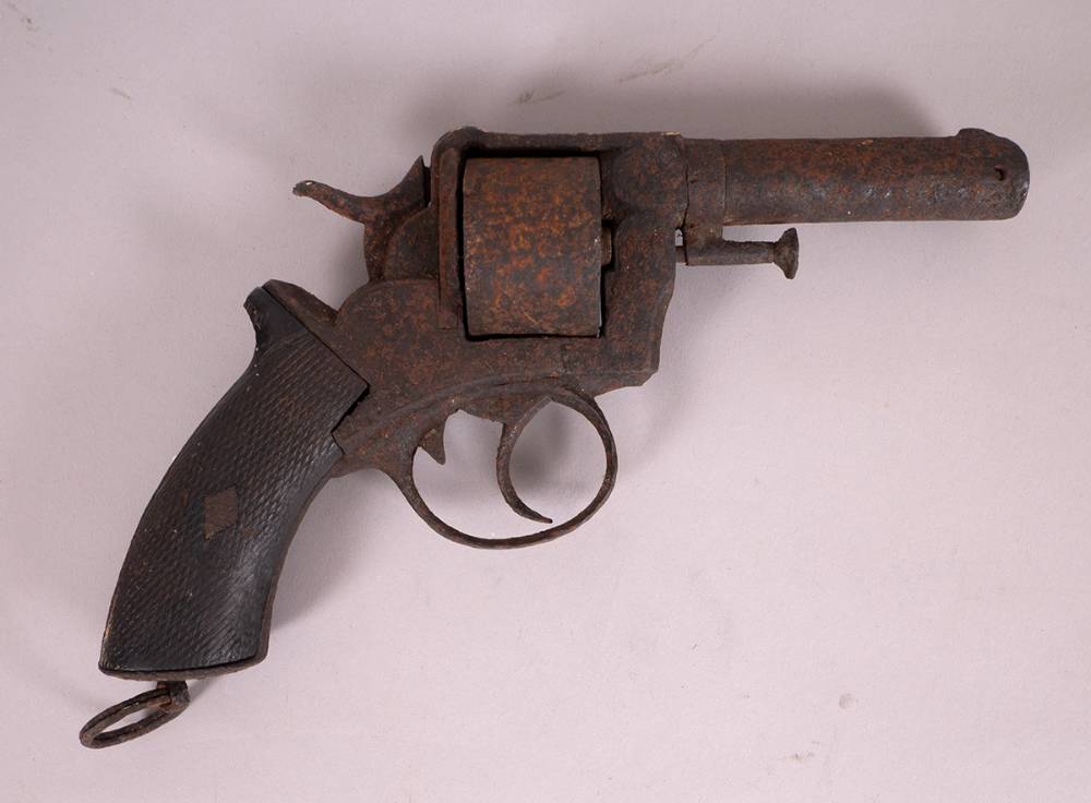 1916-1923. A pinfire revolver owned by a Volunteer from Offaly, with good provenance. at Whyte's Auctions