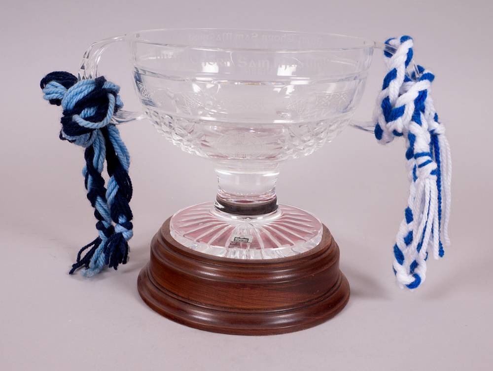 GAA. Sam Maguire Cup, crystal glass replica by Cavan Crystal. at Whyte's Auctions