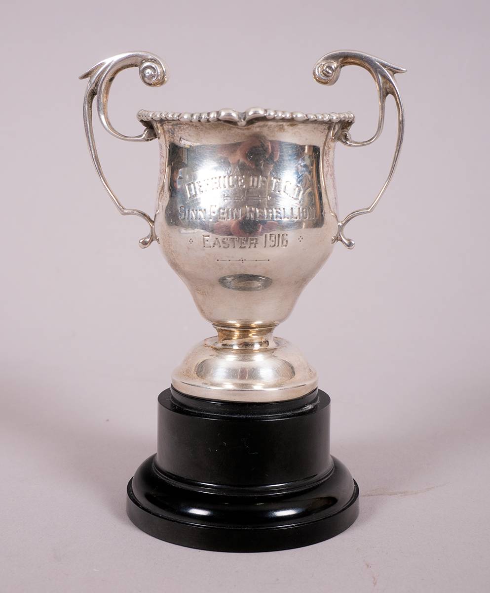 1916 Rising - Defence of Trinity College silver cup to TCD Officer Training Corps. at Whyte's Auctions