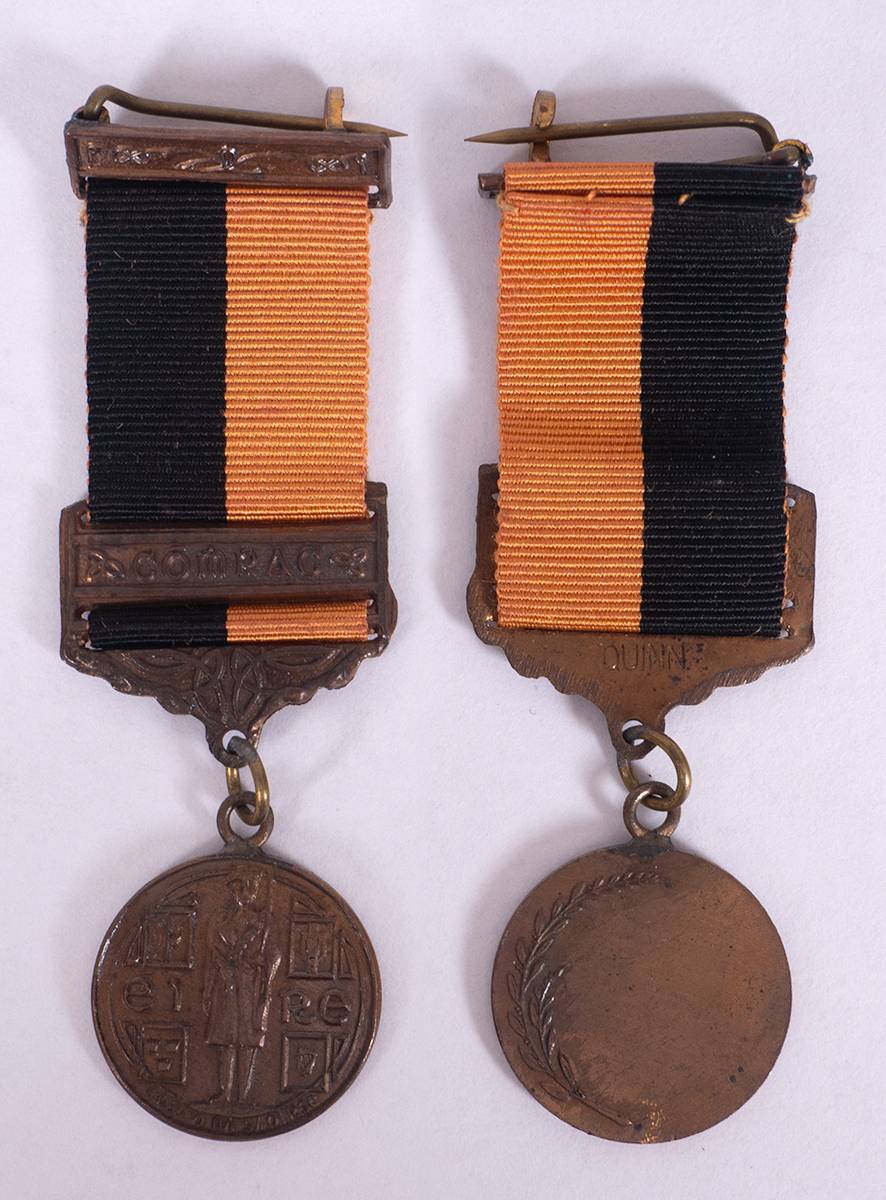 1917-1921 War of Independence Service Medal with Comhrach clasp - a very rare miniature. at Whyte's Auctions