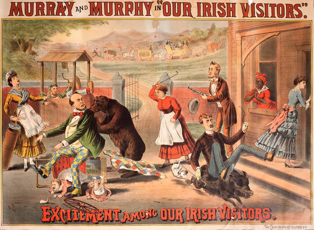19th Century American theatre posters for 'Murray and Murphy in 'Our Irish Visitors'. (3) at Whyte's Auctions
