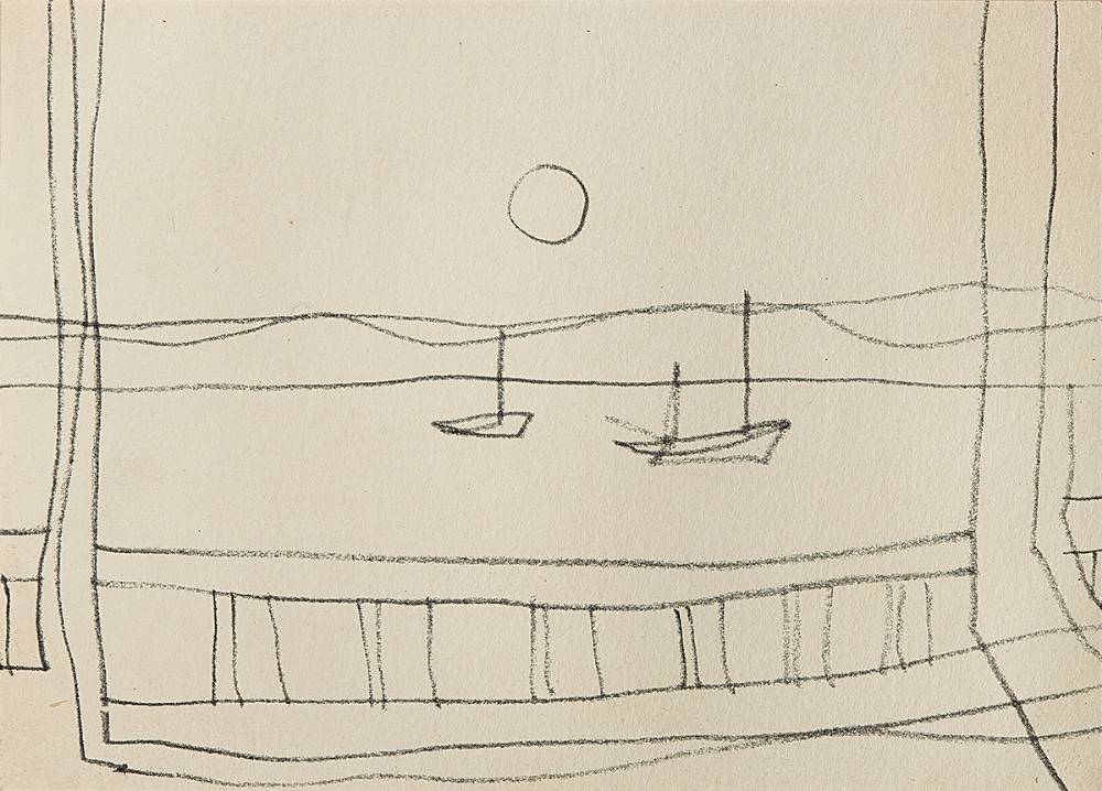 TWO BOATS, 1955 by Patrick Heron CBE (1920-1999) at Whyte's Auctions