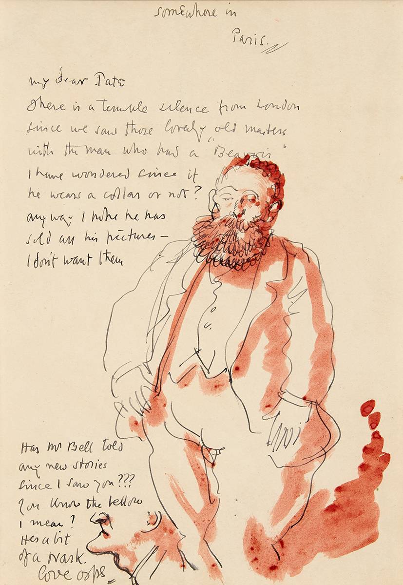 BEARDED MAN, SOMEWHERE IN PARIS by Sir William Orpen KBE RA RI RHA (1878-1931) at Whyte's Auctions