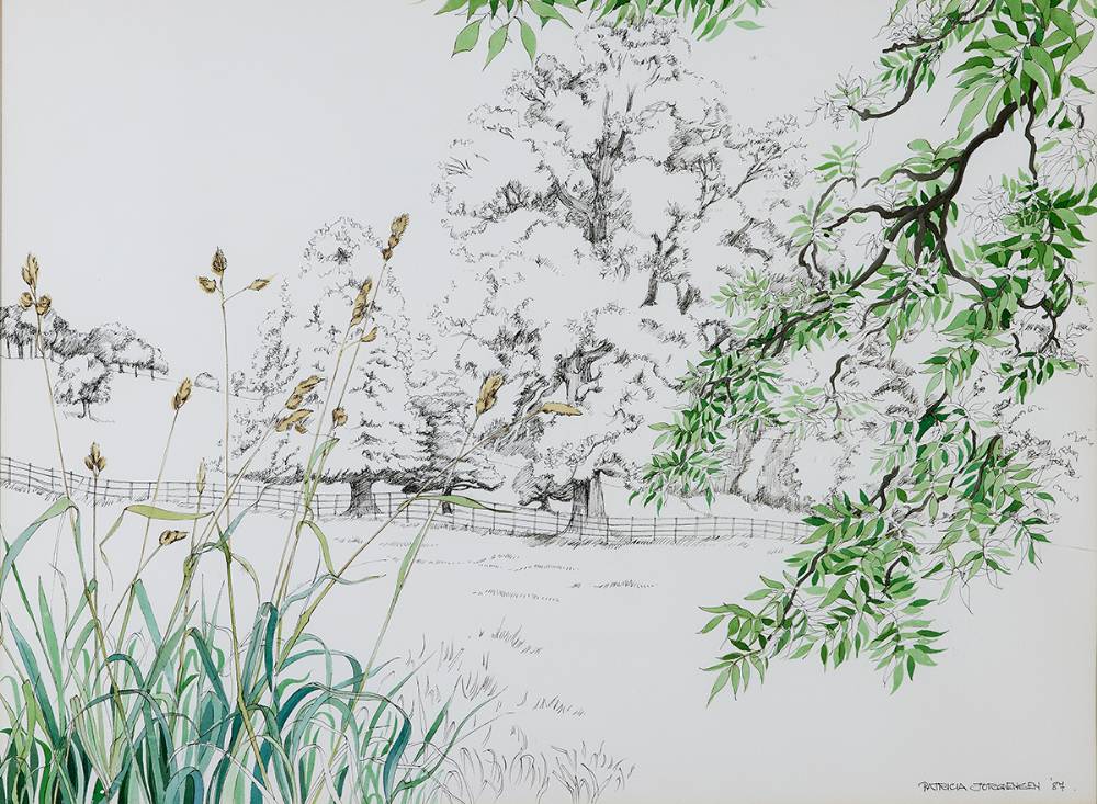 LANDSCAPE STUDY, 1987 by Patricia Jorgensen (b.1936) at Whyte's Auctions