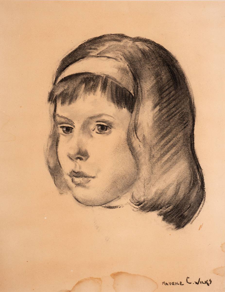 PORTRAIT OF A YOUNG GIRL by Maurice Canning Wilks RUA ARHA (1910-1984) at Whyte's Auctions