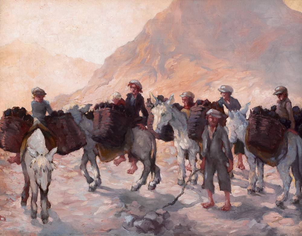 BRINGING HOME THE TURF by Lilian Lucy Davidson ARHA (1893-1954) at Whyte's Auctions