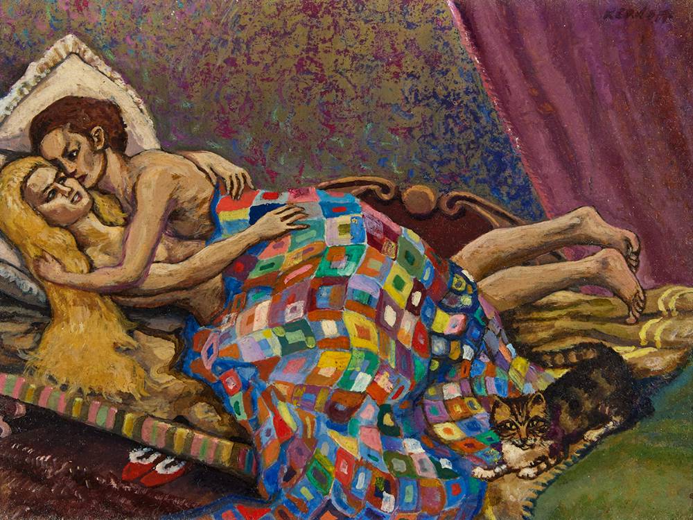 THE PATCHWORK QUILT by Harry Kernoff RHA (1900-1974) at Whyte's Auctions