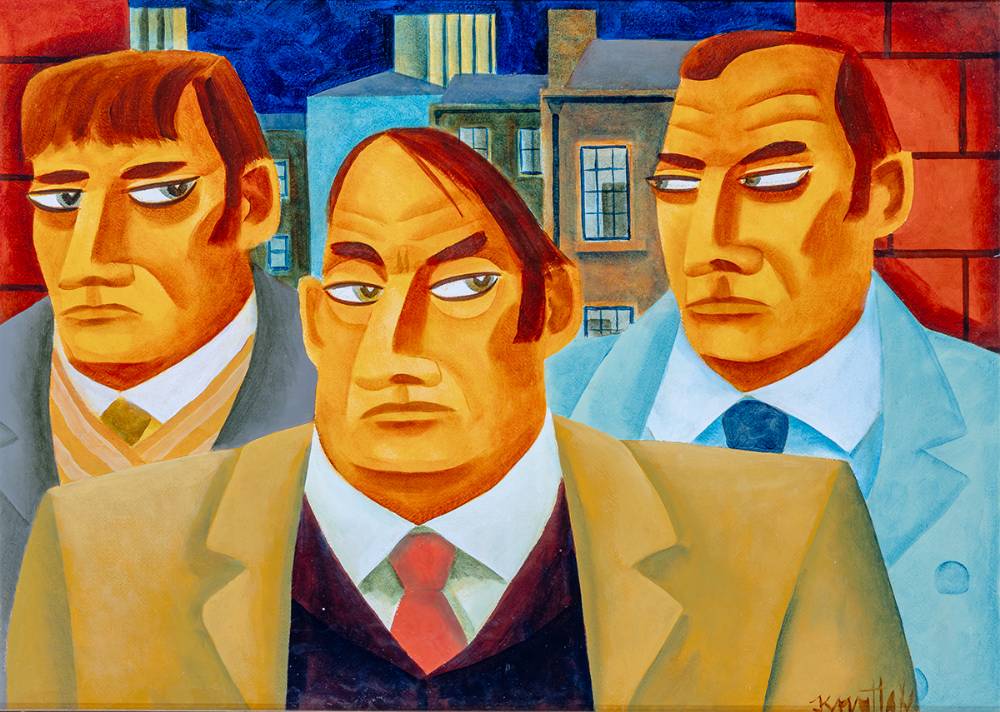 THREE GENTLEMEN by Graham Knuttel sold for 2,900 at Whyte's Auctions