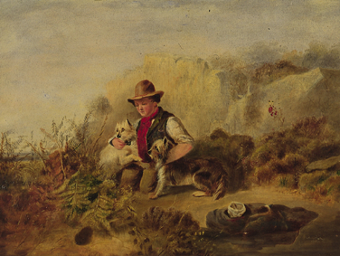 TERRIERS RATTING by Anne Moling (19th Century) at Whyte's Auctions