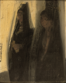 SPANISH WOMEN (FIESTA) by George Campbell RHA (1917-1979) at Whyte's Auctions
