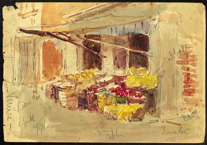 THE FRUIT SHOP, SAN PIETIO by William Bingham McGuinness sold for �1,142 at Whyte's Auctions
