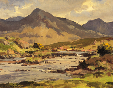 BALLYNAHINCH RIVER by Maurice Canning Wilks RUA ARHA (1910-1984) at Whyte's Auctions