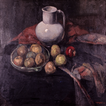 STILL LIFE - APPLES AND WHITE JUG by Cor Noltee (1903-1967) at Whyte's Auctions