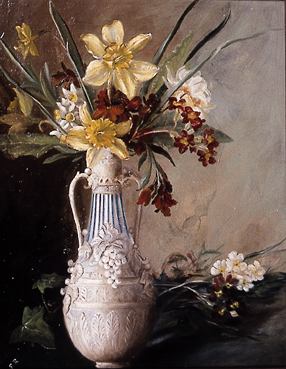 FLOWERS IN AN VASE by Emilie Roache (19th century) at Whyte's Auctions