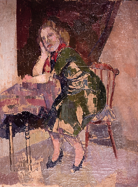 WOMAN SEATED AT A TABLE by Stella Steyn (1907-1987) at Whyte's Auctions