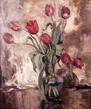 TULIPS by Maurice Canning Wilks RUA ARHA (1910-1984) at Whyte's Auctions