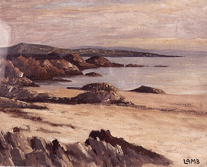 WEST OF IRELAND BEACH AND ROCKS by Charles Vincent Lamb RHA RUA (1893-1964) at Whyte's Auctions