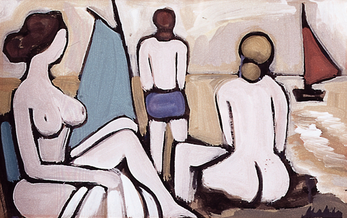 YOUNG LIFE ON THE BEACH by Markey Robinson (1918-1999) (1918-1999) at Whyte's Auctions