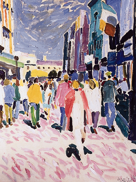 ANGLESEA MARKET, DUBLIN by Tom Cullen (1934-2001) at Whyte's Auctions