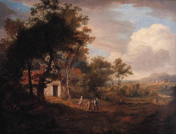 FIGURES IN A LANDSCAPE by William Ashford PRHA (1746-1824) at Whyte's Auctions