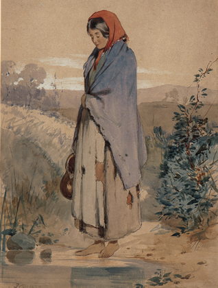 THE PEASANT GIRL by Erskine Nicol ARA RSA (1825-1904) at Whyte's Auctions