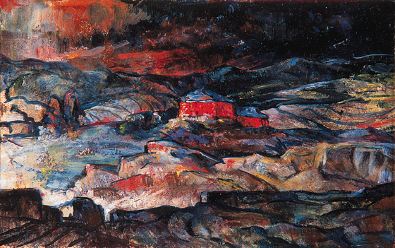 THE RED HOUSE by Mary Swanzy HRHA (1882-1978) at Whyte's Auctions
