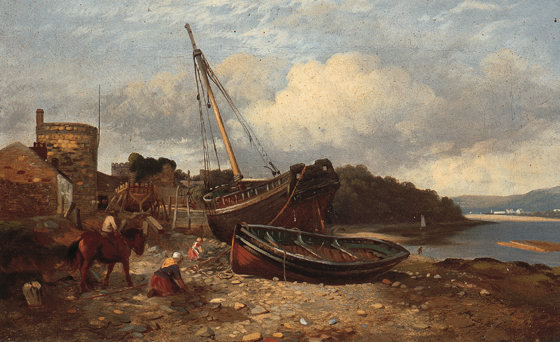 ON THE CONWAY and NEAR THE MENAI BRIDGE [A PAIR] by William Gillard (fl.1831-1876) at Whyte's Auctions