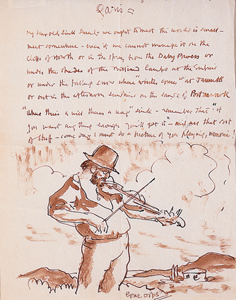 ILLUSTRATED LETTER TO WILLIAM SINCLAIR by Sir William Orpen KBE RA RI RHA (1878-1931) at Whyte's Auctions