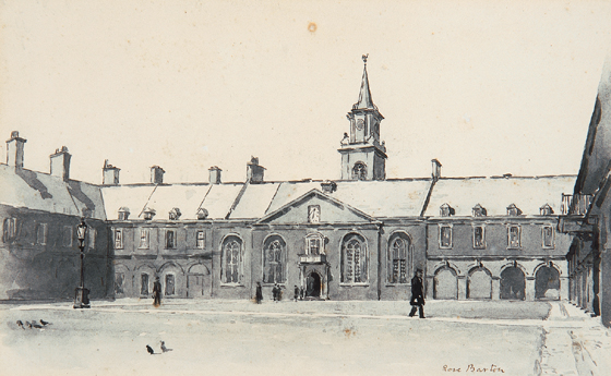 ROYAL HOSPITAL KILMAINHAM, DUBLIN by Rose Mary Barton RWS (1856-1929) at Whyte's Auctions