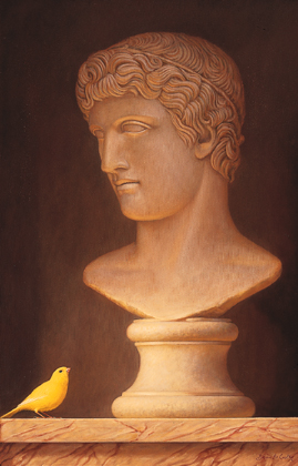 ROMAN BUST WITH A YELLOW BIRD by Brian McCarthy sold for �2,539 at Whyte's Auctions