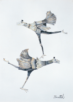 DANCING BIRDS by Graham Knuttel sold for 2,539 at Whyte's Auctions