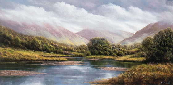 DELPHI VALLEY, COUNTY MAYO by Gerry Marjoram sold for 3,809 at Whyte's Auctions