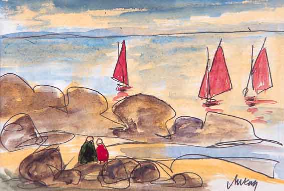 SAILING BOATS by Markey Robinson (1918-1999) at Whyte's Auctions