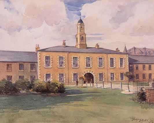 THE WHITE LINEN HALL, BELFAST by Frank McKelvey RHA RUA (1895-1974) at Whyte's Auctions