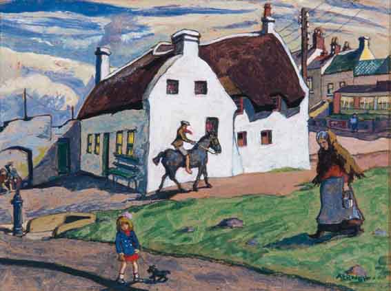 THE HORSEMAN by Harry Kernoff sold for �10,919 at Whyte's Auctions