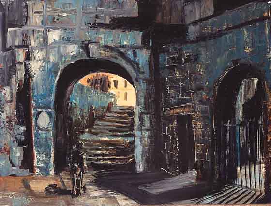 STEPS, SHIP STREET by S�amus � Colm�in (1925-1990) at Whyte's Auctions