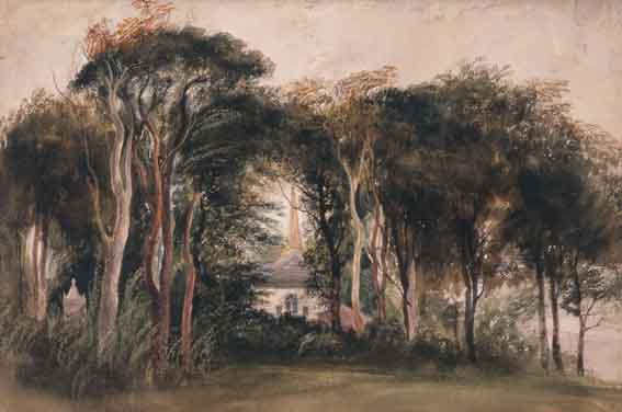 MEWTOWNBREDA CHURCH (CO. DOWN), 11TH SEPTEMBER 1855 by Andrew Nicholl RHA (1804-1886) RHA (1804-1886) at Whyte's Auctions