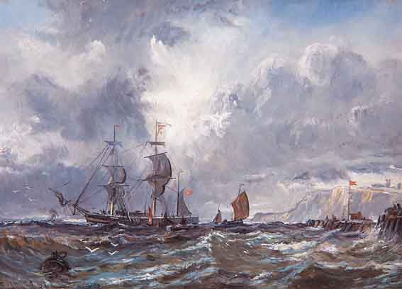 MARITIME SCENE by Edwin Hayes RHA RI ROI (1819-1904) at Whyte's Auctions