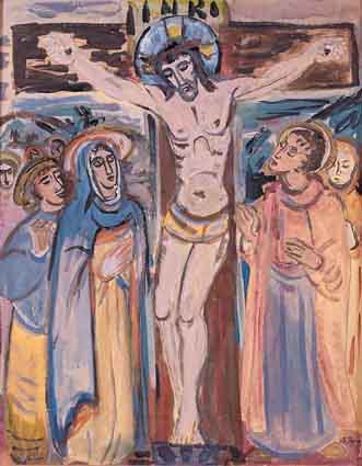 THE CRUCIFIXION, 1947 by Evie Hone HRHA (1894-1955) at Whyte's Auctions