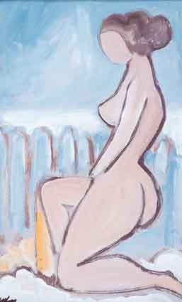 MORNING NUDE BY THE SEA by Markey Robinson (1918-1999) (1918-1999) at Whyte's Auctions