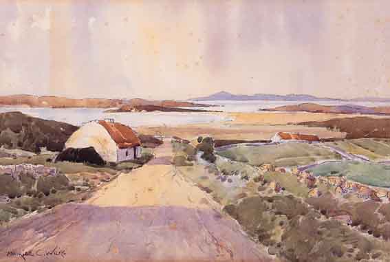 INISHFREE STRAND FROM BUNBEG, COUNTY DONEGAL by Maurice Canning Wilks RUA ARHA (1910-1984) RUA ARHA (1910-1984) at Whyte's Auctions