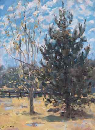 INTERFACING TREES by James le Jeune RHA (1910-1983) at Whyte's Auctions